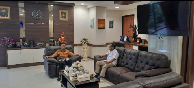 Kajati Riau Menerima Kunjungan Kerja Kepala Badan Intelijen Negara Daerah Riau