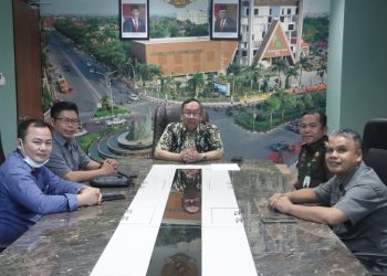 Asintel Kejati Riau Menerima Audiensi DPW Ikatan Media Online Provinsi Riau