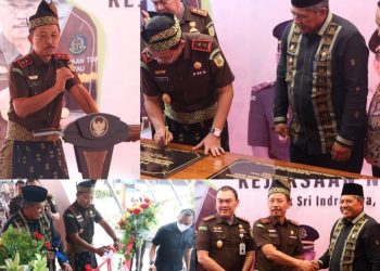 Kepala Kejati Riau Meresmikan Gedung Aula Satya Adhi Wicaksana dan Mess Kejari Siak