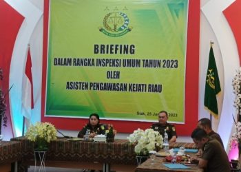 Aswas Kejati Riau Kunker ke Kejari Siak Dalam Rangka Inspeksi Umum Tahun 2023