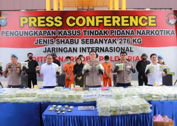 Sejarah Terbesar, Polda Riau Berhasil Amankan 276 Kg Sabu dan Bekuk 5 Pelaku