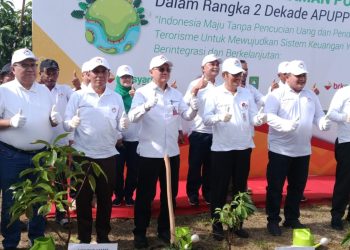 Aspidsus Kejati Riau Hadiri Giat Penanaman Pohon Dua Dekade Gerakan APUPPT Indonesia 