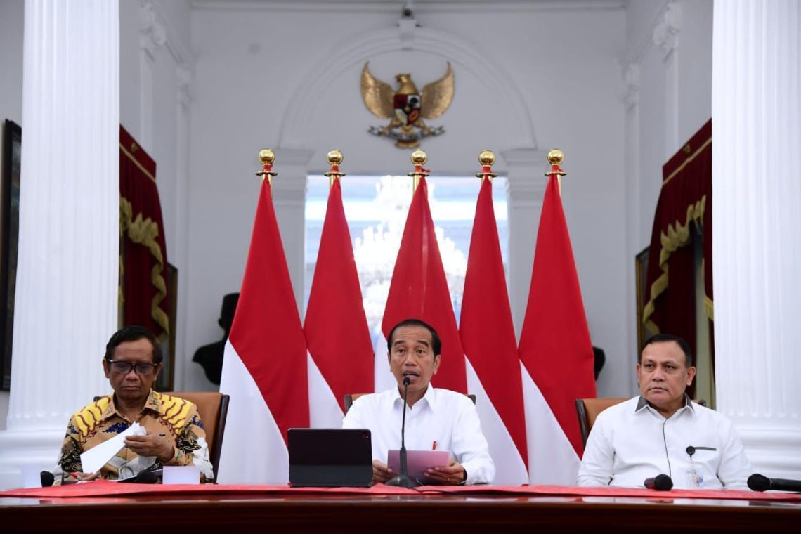 Presiden Jokowi Tegaskan Komitmen Pemerintah Berantas Korupsi Tak Pernah Surut
