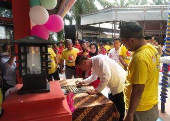 Bupati Afrizal Sintong Meresmikan Yayasan Ormaphi Whusu Indonesia Kab Rohil