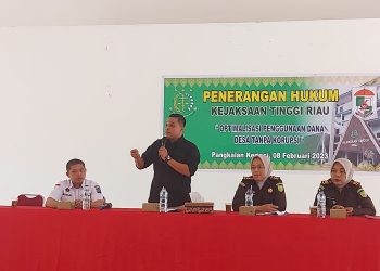 Kasi D Bidang Intelijen Kejati Riau Melaksanakan Penerangan Hukum di Pangkalan Kerinci 
