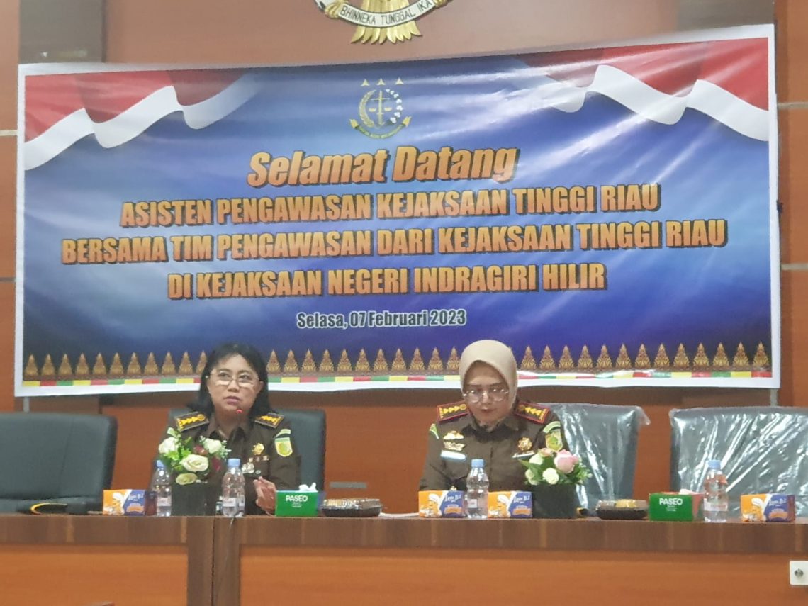 Asisten Pengawasan Kejati Riau Kunker ke Kejari Inhil Dalam Rangka Inspeksi Umum 2023