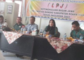 Kepenghuluan Bagan jawa Laksanakan Musyawarah laporan LPJ Tahun 2022