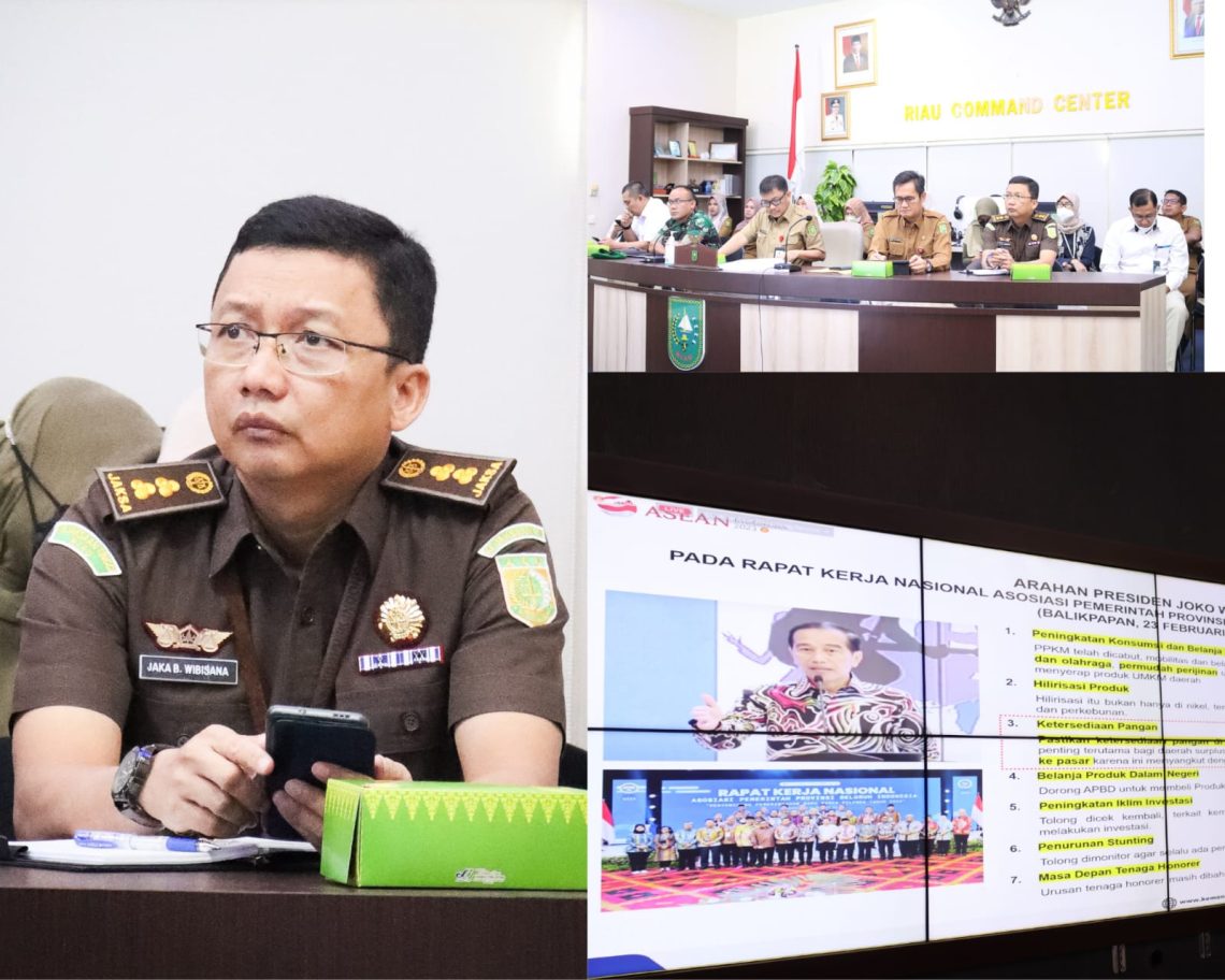 Kordinator Bidang Datun Kejati Riau Hadiri Rapat Koordinasi Pengendalian Inflasi Daerah 2023