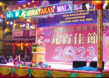 Bupati Rohil Hadiri  Malam Cap Go Meh dan Lepas Peserta Festival Lampion 