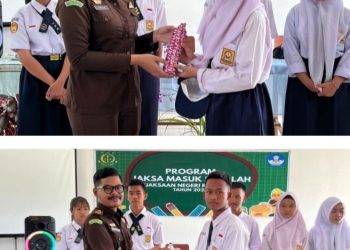 Tim Program JMS Kejaksaan Negeri Rokan Hilir Kunjungi SMPN 6 Tanah Putih 