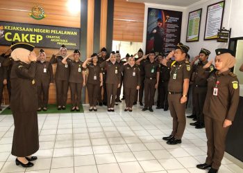 Tim Inspeksi Khusus Inspektorat Keuangan JAM- Pengawasan Kejagung Kunker ke Kejari Pelalawan 