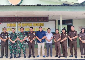 Koordinasi Penanganan Perkara Berpotensi Koneksitas, Aspidmil Kejati Riau Kunker ke Inhu