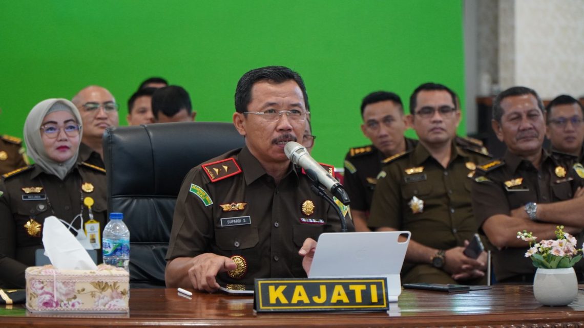 Kajati Riau Mengikuti Kegiatan Kunker Jaksa Agung Secara Virtual