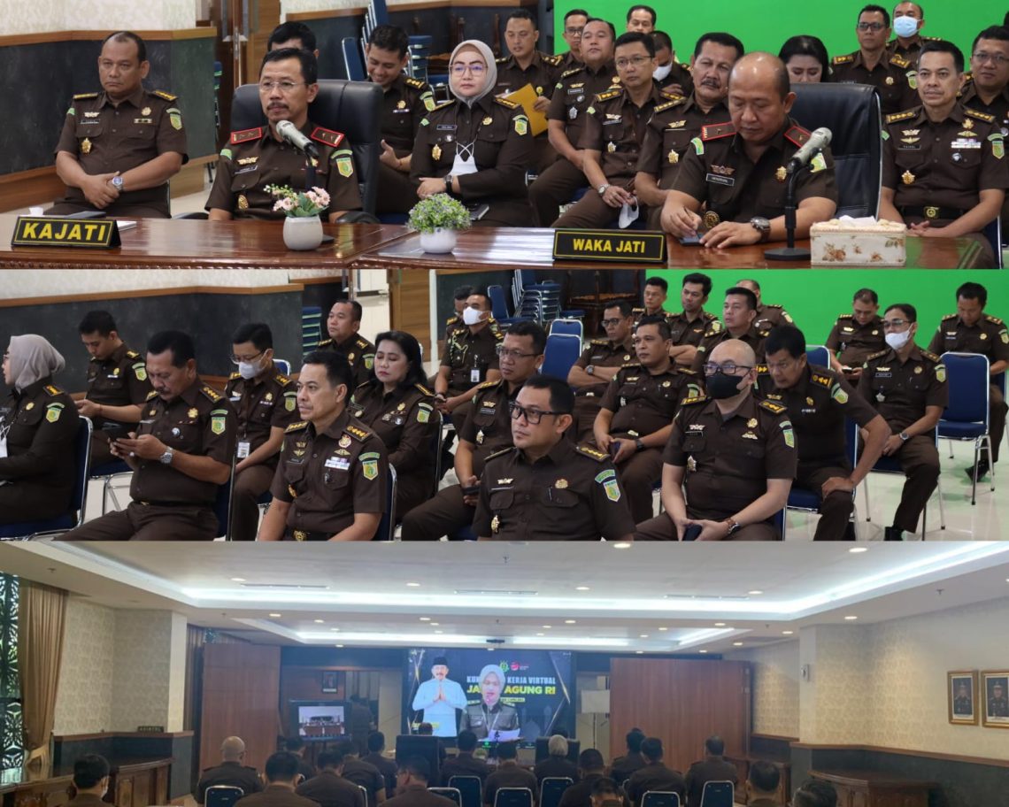 Kajati Riau Hadiri Kunjungan Kerja Virtual Jaksa Agung ST Burhanudin 