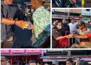 Gelar Bakti Sosial, Pegawai Kejari Rohil Berbagi Takjil ke Masyarakat