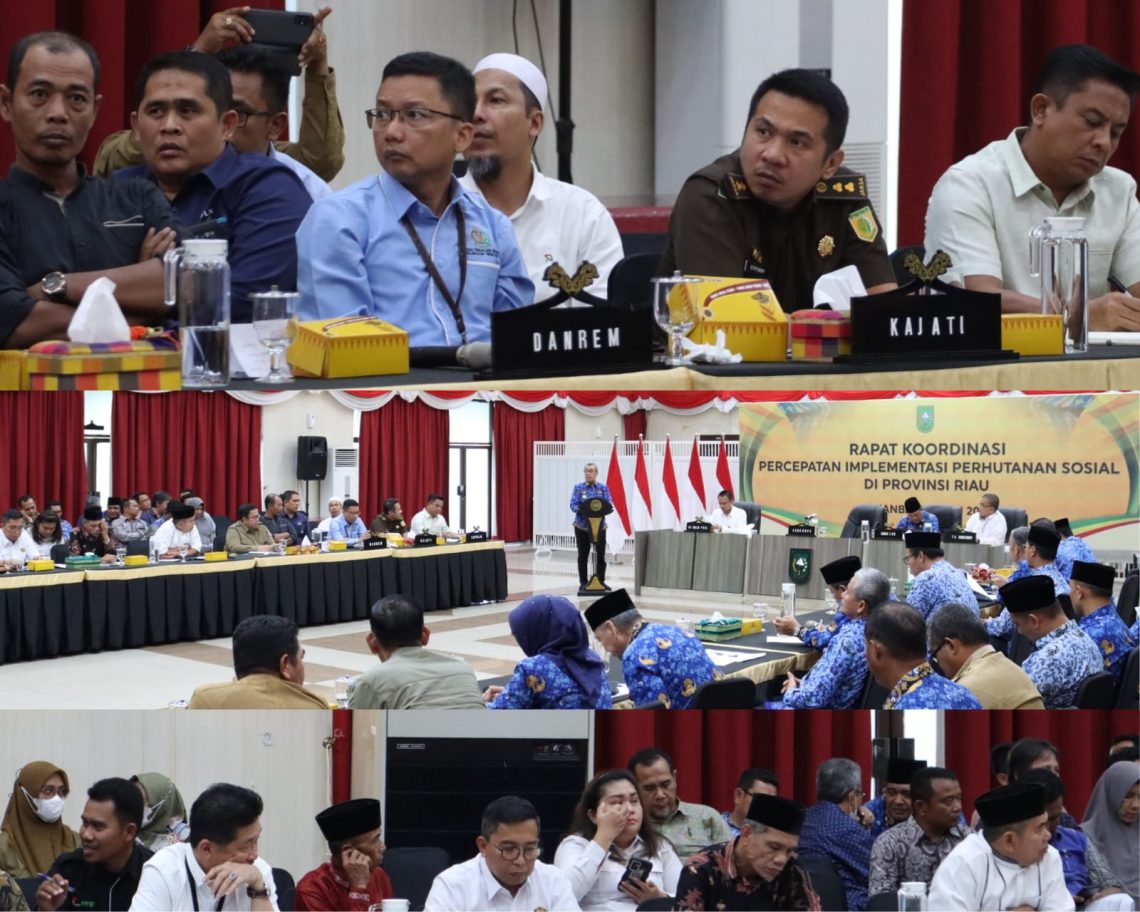Kajati Riau Rapat Koordinasi Percepatan Implementasi Perhutanan Sosial Provinsi
