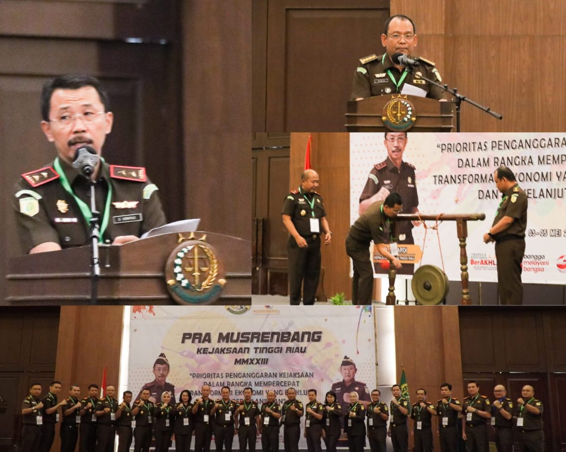 Giat Pra Musrembang 2023, Kajati Riau Ajak Jajaran Sama- Sama Berkontribusi