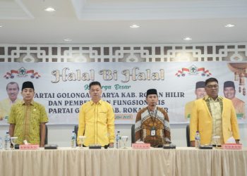 Target 14 Kursi, Ketua DPD II Afrizal Sintong Halal Bihalal Bersama Bacaleg Partai Golkar 