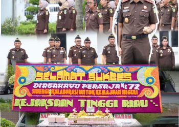 Kajati Riau Dr Supardi Pimpin Upacara Dalam Rangka HUT PERSAJA ke 72