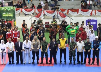 Aspidmil Kejati Riau Hadiri Pembukaan Kejurnas Karate Shokaido Open Piala Danrem 031/WB