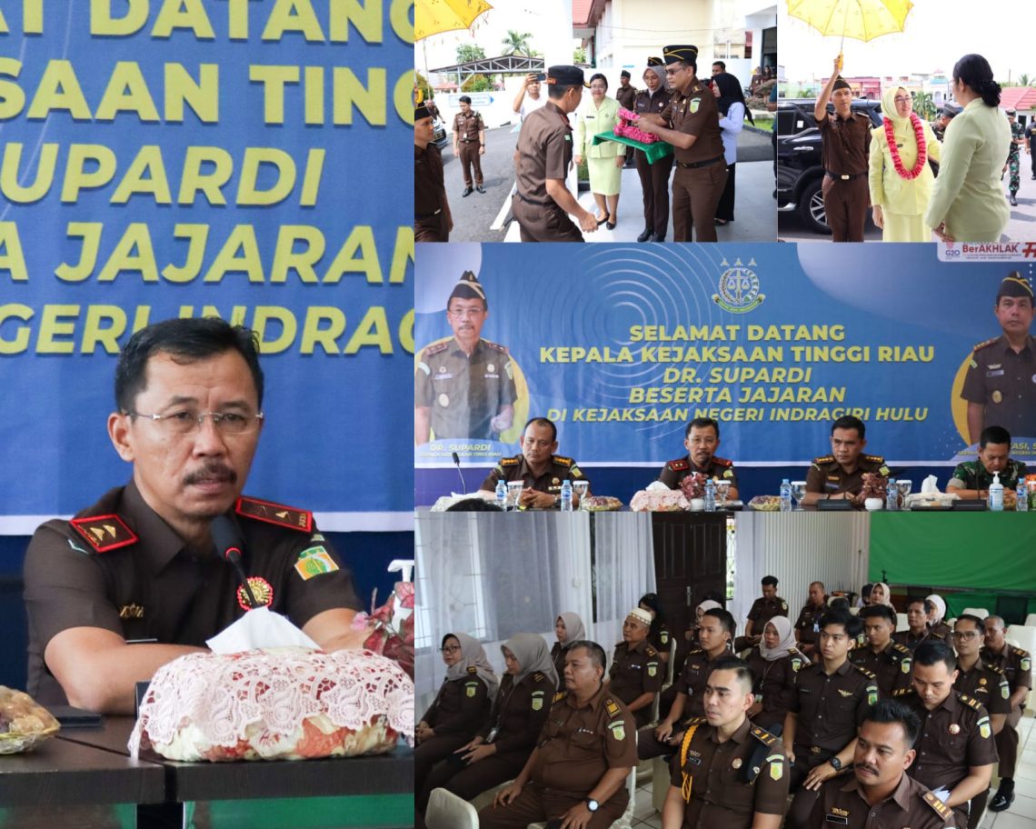 Kajati Dr. Supardi Bersama Ketua IAD Riau Melakukan Kunker ke Kejari Inhu 