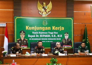 Kajati Dr. Supardi & Ketua IAD Riau  Kunker dan Supervisi di Kejaksaan Inhil 