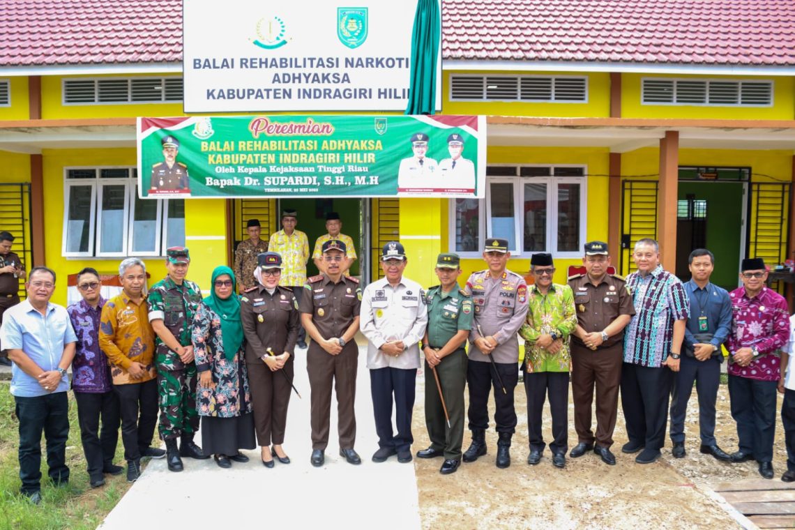 Balai Rehabilitasi Narkotika Adhyaksa dan Rumah Dinas Kejari Inhil Diresmikan 