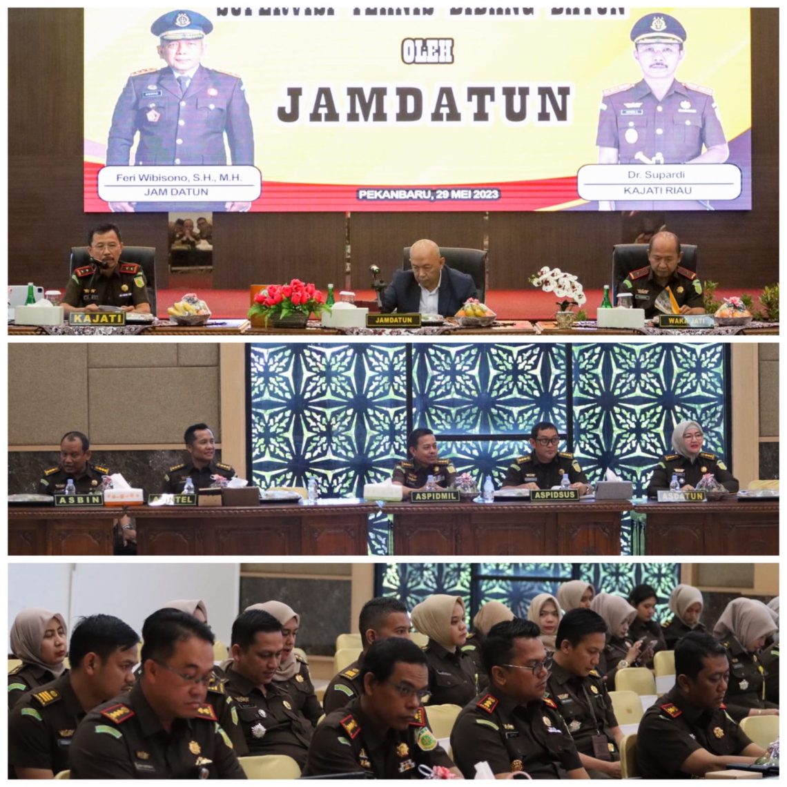 Kajati Riau Dr. Supardi Ikuti Giat Supervisi Teknis Bidang Datun Kejagung RI