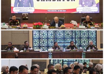 Kajati Riau Dr. Supardi Ikuti Giat Supervisi Teknis Bidang Datun Kejagung RI