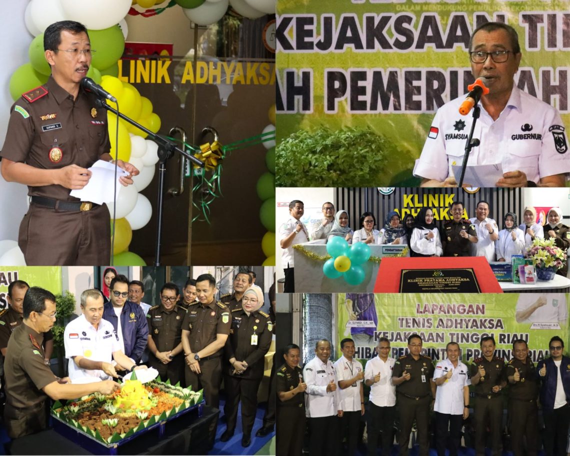 Kajati Riau Meresmikan Klinik dan Lapangan Tenis Adhyaksa