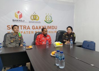 Kajari Rohil Bersama Kapolres Kunjungi Sekretariat Bawaslu dan KPU