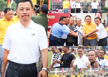 Perkuat Sinergitas Forkopimda, Kajati Riau Hadiri Olahraga TNI- Polri 