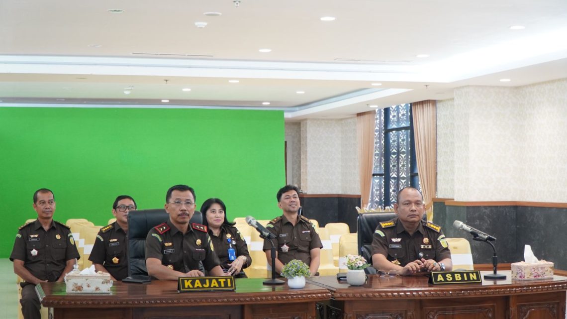 Kajati Riau Ikuti Sosialisasi Linimasa Pelaksanaan Penilaian Pembangunan