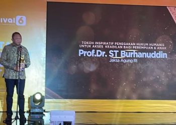 Jaksa Agung ST Burhanudin Dinobatkan Sebagai Tokoh Inspiratif Penegakan Hukum Humanis