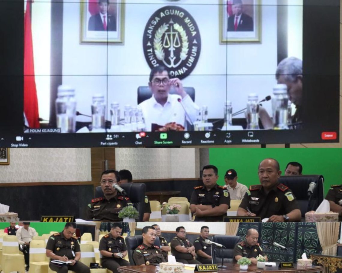 Kajati Riau Ikuti Pengarahan JAM- Pidum & Launching Elektronik