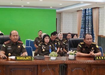 Wakajati Riau Mengikuti Kegiatan LHP BPK RI Tahun 2022 Secara Virtual 