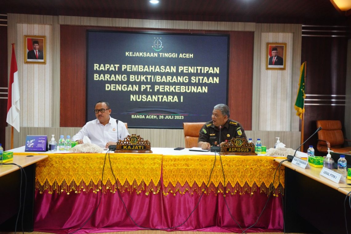 BB dan Barang Sitaan Perkara Perkebunan Kelapa Sawit PT Cemerlang Abadi Diamankan 