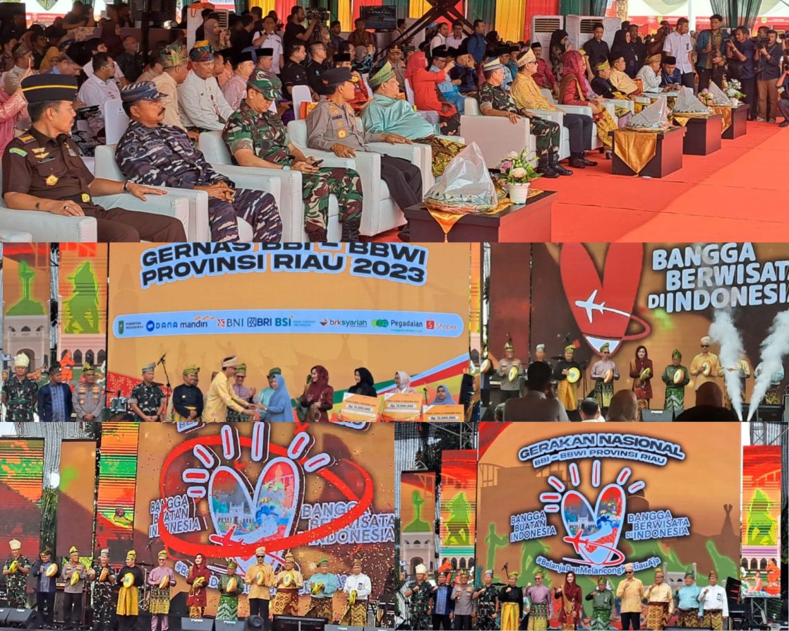 Aspidmil Kejati Riau Hadiri Harvesting Gerakan Nasional Bangga Buatan Indonesia & Berwisata Indonesia di Provinsi Riau Tahun 2023