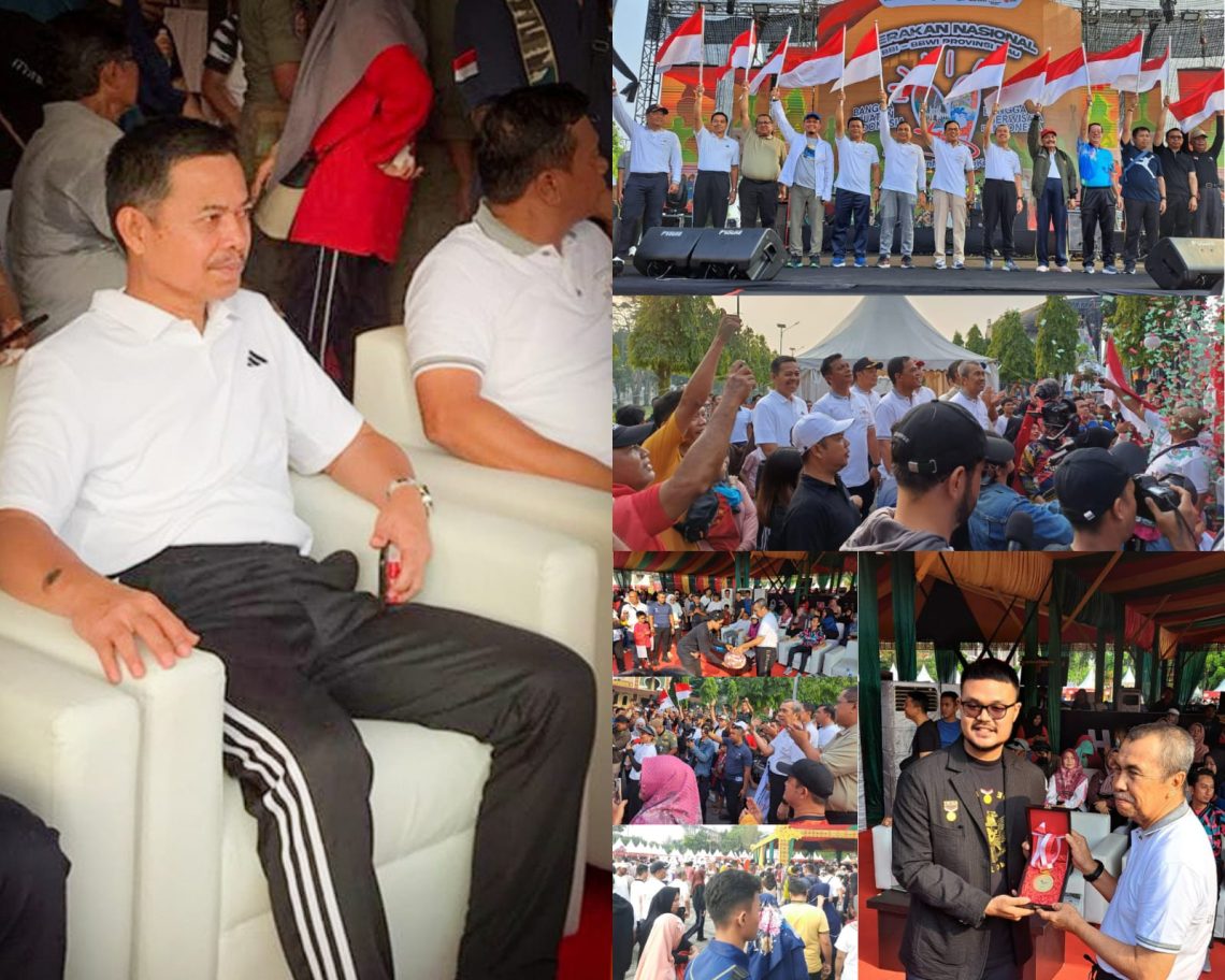 Aspidmil Kejati Riau Ikuti Gerak Jalan Santai Wisata Indonesia di Provinsi Riau