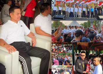 Aspidmil Kejati Riau Ikuti Gerak Jalan Santai Wisata Indonesia di Provinsi Riau