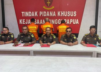 Tiga Tersangka Perkara Kmk- Konstruksi PT. BPD Ditahan Kejati Papua 