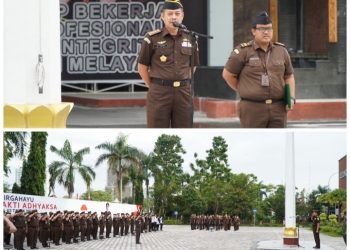 Aspidmil Kejati Riau Menjadi Penerima Apel Kerja Pagi