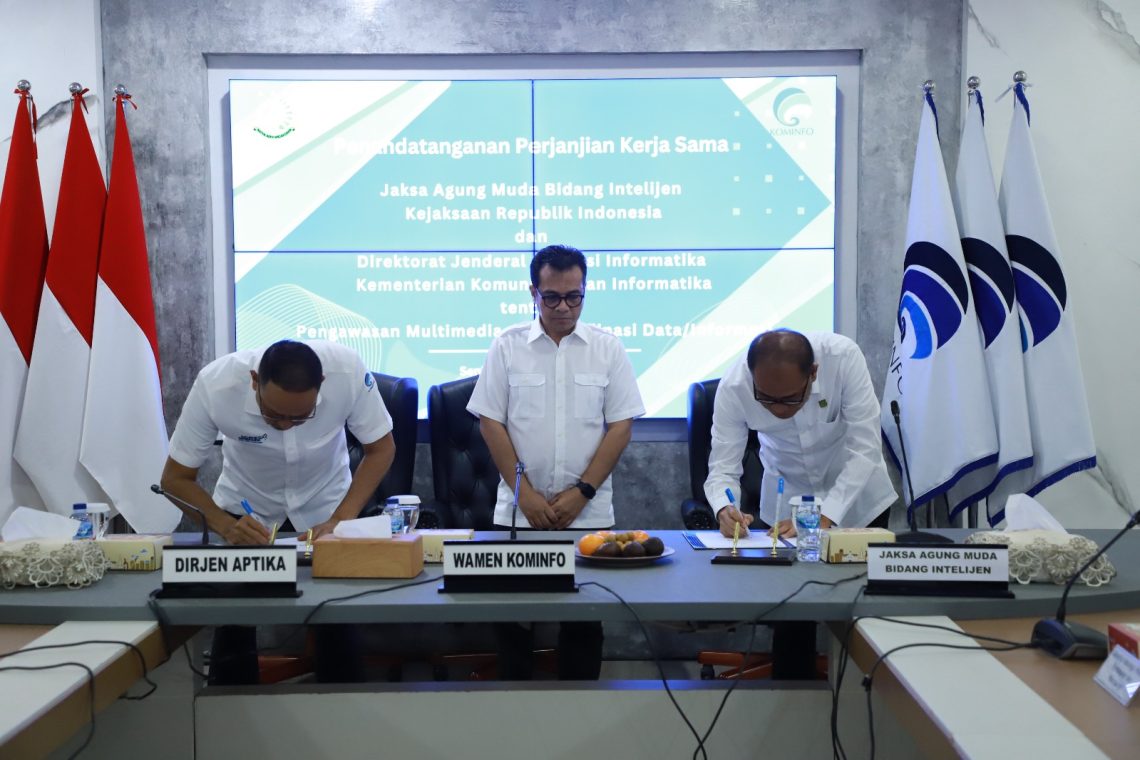 Optimalkan Sistem Keamanan Nasional, JAM-Intelijen Kerja Sama dengan  Kemenkominfo 