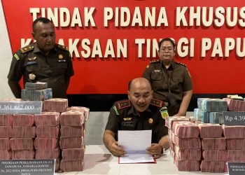 Kajati Papua Titipkan BB Rp 9 Milyar Kelebihan Bayar di rekening BNI Cabang Jayapura 