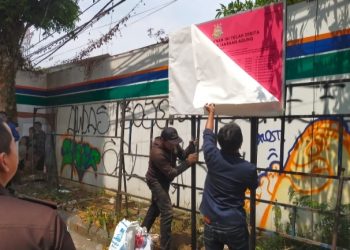 Jampidsus Pasang Tanda Penyitaan Terhadap Aset Milik Tersangka Dugaan Tipikor PT GTS