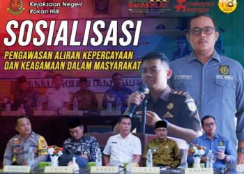 Kasi Intel Kejari Rohil Menjadi Narasumber Kegiatan Sosialisasi Pakem