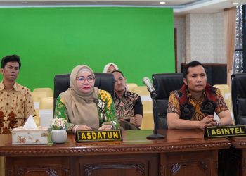 Asintel dan Asdatun Kejati Riau Mengikuti Sosialisasi Pengisian Survei Core Values ASN berAKHLAK
