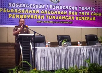 Asbin Kejati Riau Buka Sosialisasi Bimtek Pelaksanaan Anggaran & Tata Cara Pembayaran Tukin