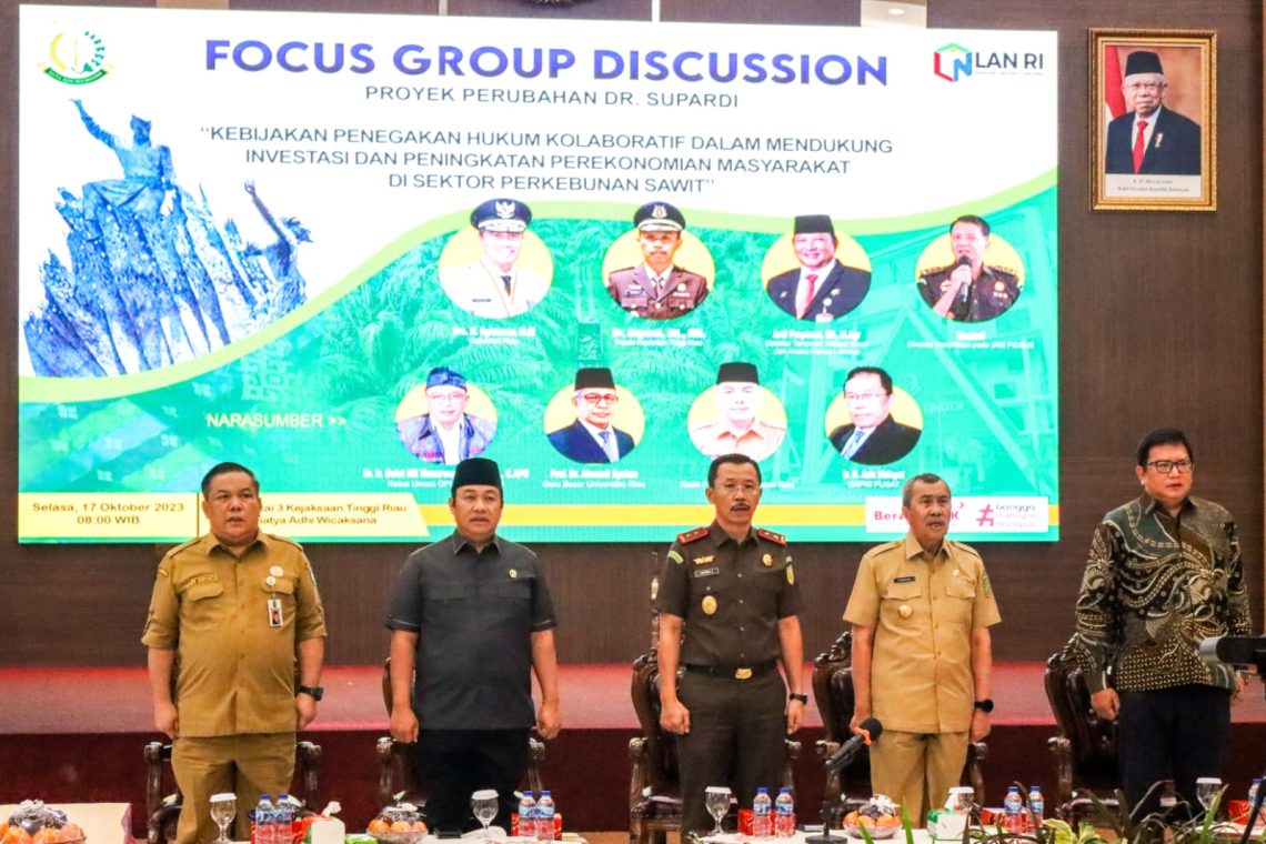 Upaya Pemulihan Ekonomi Nasional, Kajati Riau Gelar FGD Proyek Perubahan 
