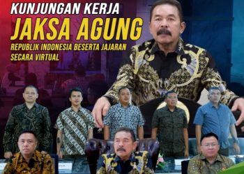 Kejaksaan Negeri Rokan Hilir mengikuti kegiatan Kunjungan Kerja Virtual Jaksa Agung RI